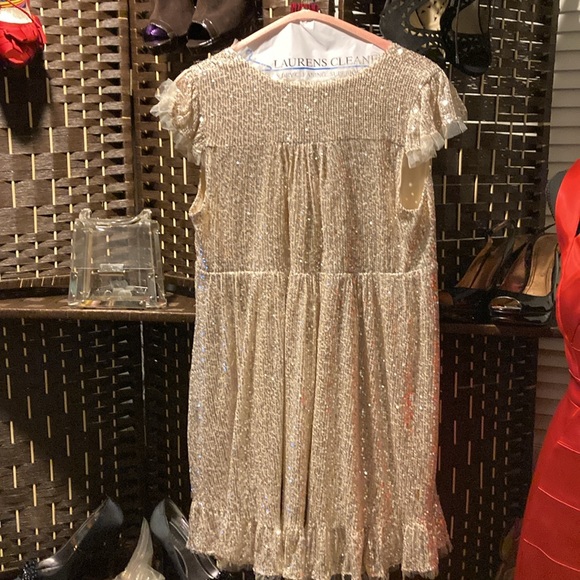 Medium Gold flowing dress by M by MNK - Picture 3 of 4